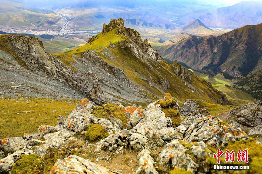 الصور: ألوان الخريف ترسم لوحات ساحرة في جبال تشيليان بشمال غربي الصين