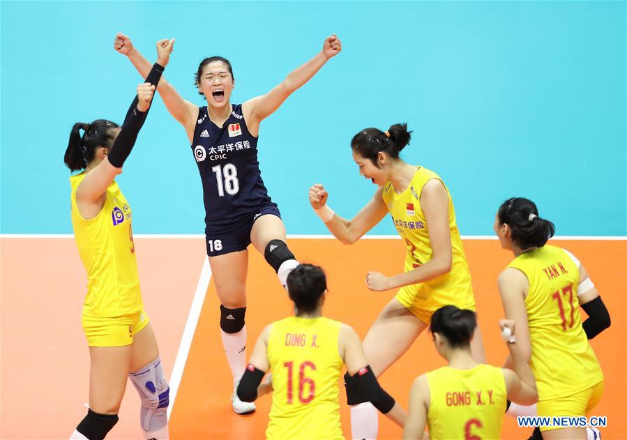 سابع فوز على التتالي لمنتخب كرة الطائرة الصينية سيدات في بطولة العالم