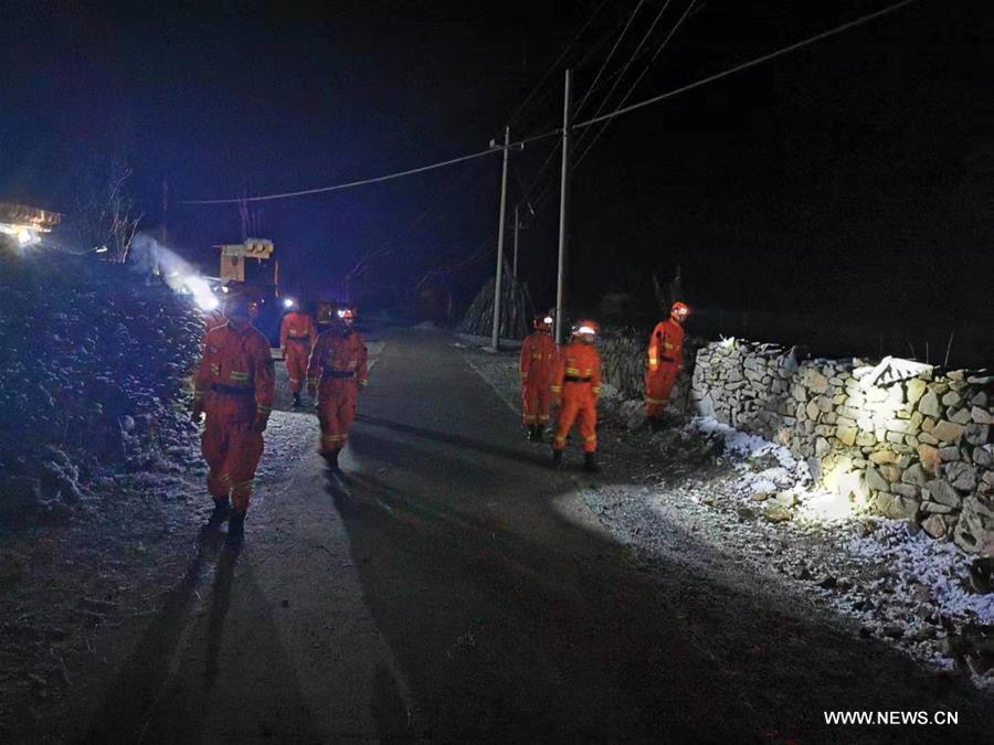 لا ضحايا اثر زلزال بقوة 5.7 درجة ضرب مقاطعة قانسو بشمال غربي الصين