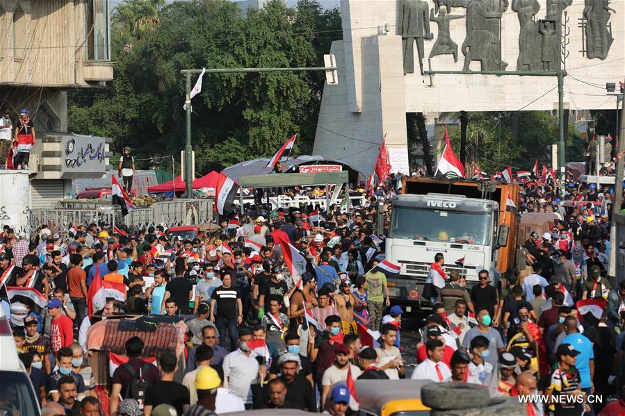 100 قتيل و5500 جريح خلال ستة أيام من المظاهرات في العراق