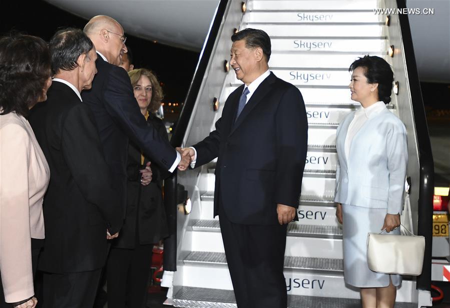 الرئيس الصيني يصل إلى اليونان في زيارة دولة