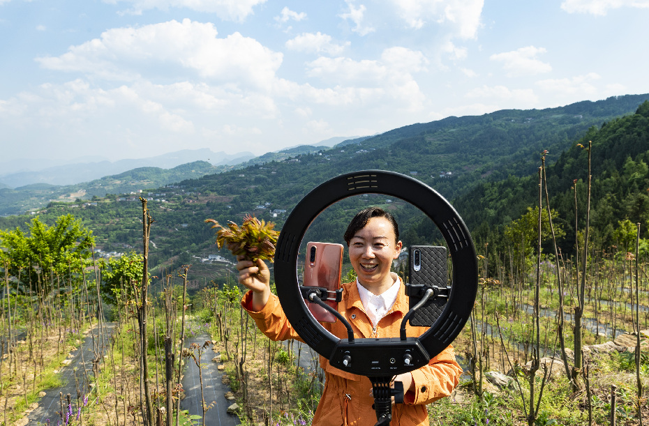خدمات البث الحي طريقة جديدة لتسويق المنتجات الزراعية في أرياف الصين