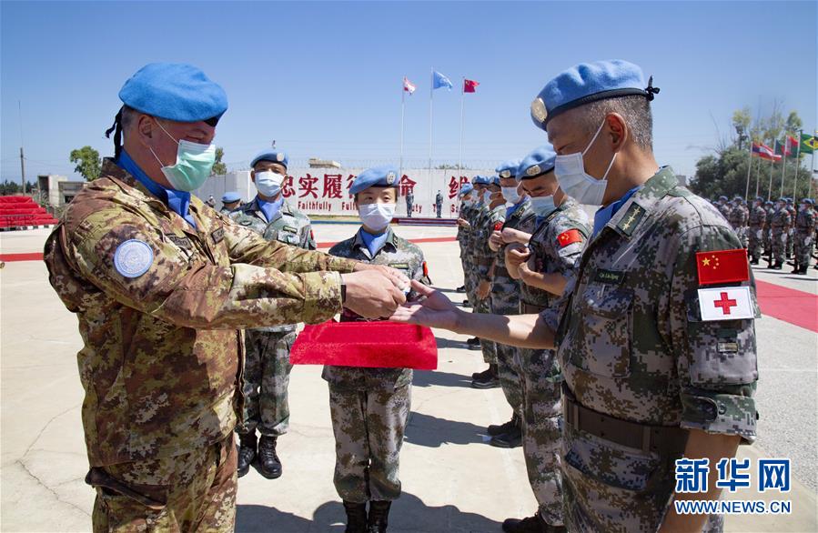 الأمم المتحدة تمنح الدفعة 18 من قوة حفظ السلام الصينية باليونيفيل ميدالية الشرف للسلام