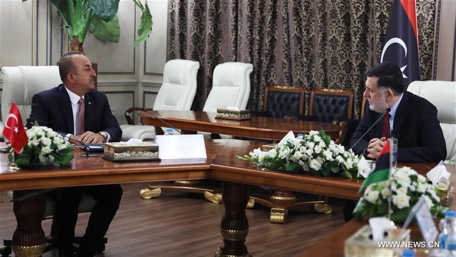 وفد تركي رفيع المستوى يلتقي رئيس حكومة الوفاق الليبية في طرابلس
