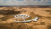  فندق على شكل "زهرة لوتس بيضاء" في صحراء بشمال الصين