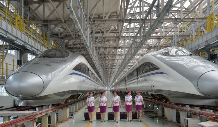 ما شكل القطارات فائقة السرعة في الصين بحلول سنة 2035؟
