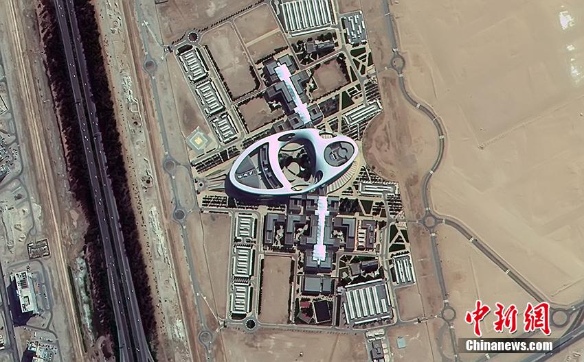 الصور: أبو ظبي تحت عدسة قمر صناعي صيني