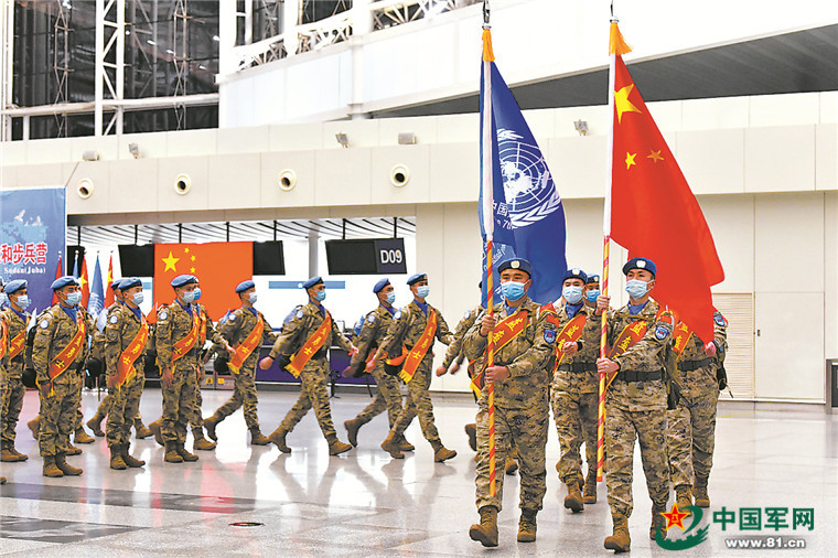 الصين ترسل 350 فردا من قوات حفظ السلام إلى جنوب السودان
