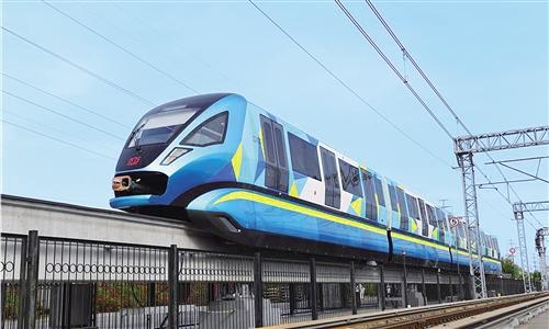 الصين تكشف النقاب عن جيل جديد من القطارات أحادية القضبان