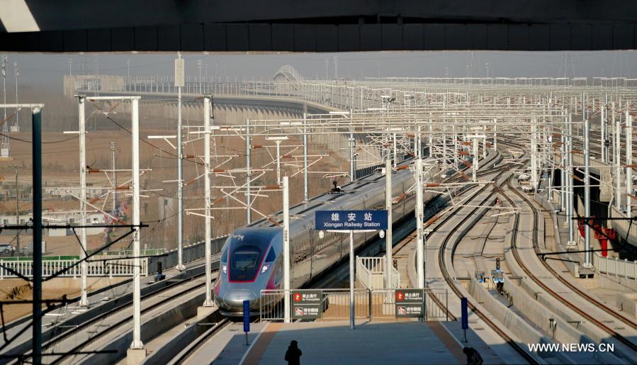 افتتاح خط سكة حديد جديد بين بكين و