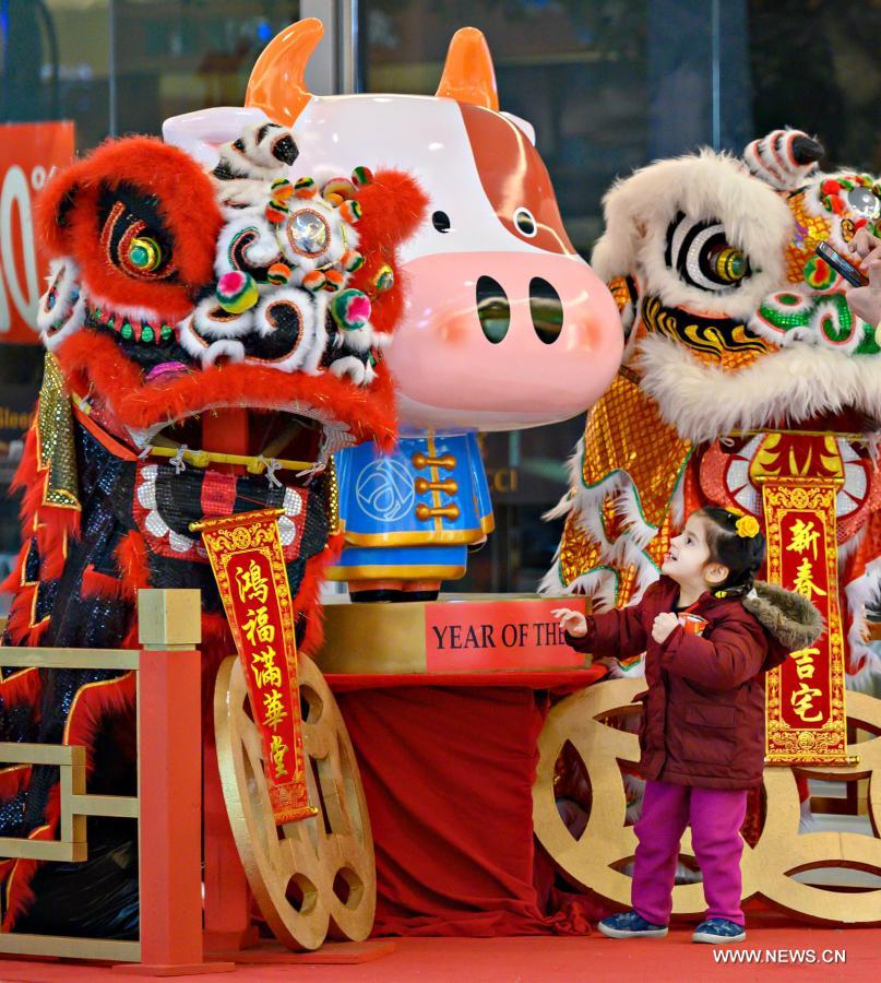 الناس في العالم يحتفلون بالعام الصيني الجديد متمنين الخير للجميع بهذه المناسبة