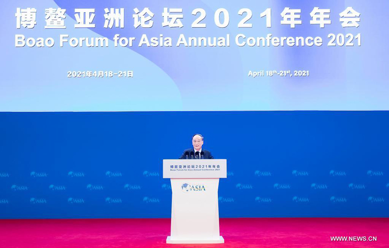 نائب الرئيس الصيني يتطلع إلى تقديم منتدى بوآو الآسيوي مزيدا من الآراء لتحقيق التنمية طويلة الأجل في آسيا