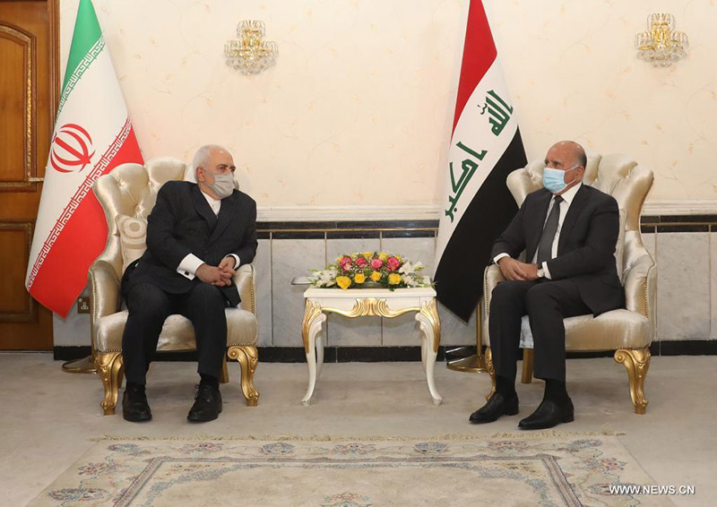 ظريف يؤكد من بغداد التزام إيران بدعم استقرار العراق