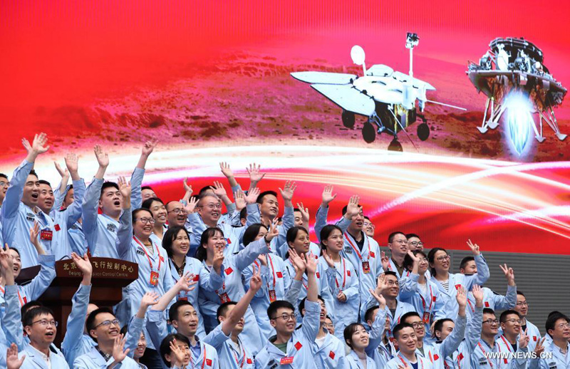 المسبار الصيني يهبط علي المريخ