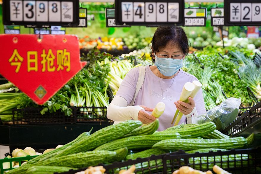 ارتفاع مؤشر أسعار المستهلكين الصيني بنسبة 1.1 بالمئة في يونيو