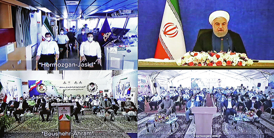 إيران تفتتح خط أنابيب رئيسيا يتجاوز مضيق هرمز لتصدير النفط