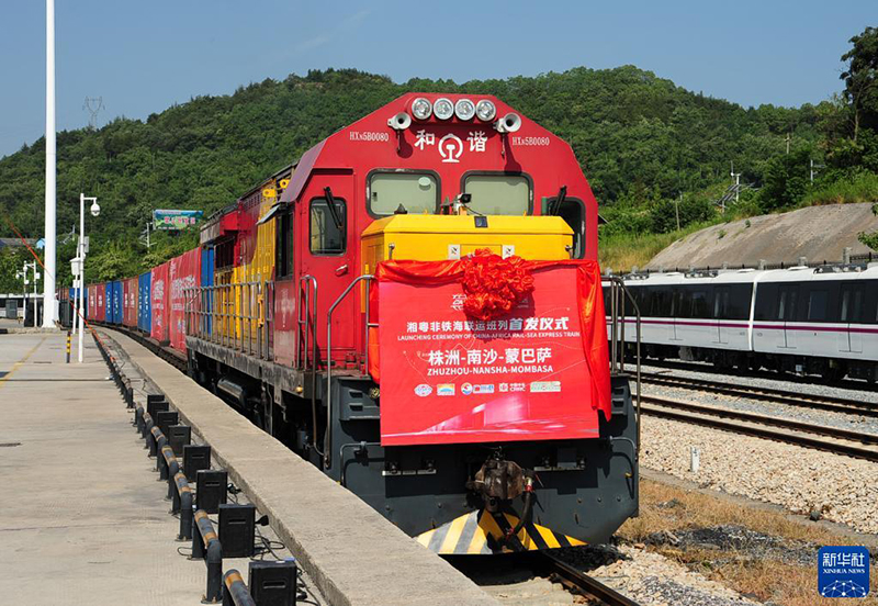 مقاطعة هونان بوسط الصين تطلق خدمة النقل البحري-السكك الحديدية إلى أفريقيا