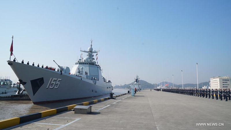عودة أسطول بحري صيني من مهمات مرافقة في خليج عدن
