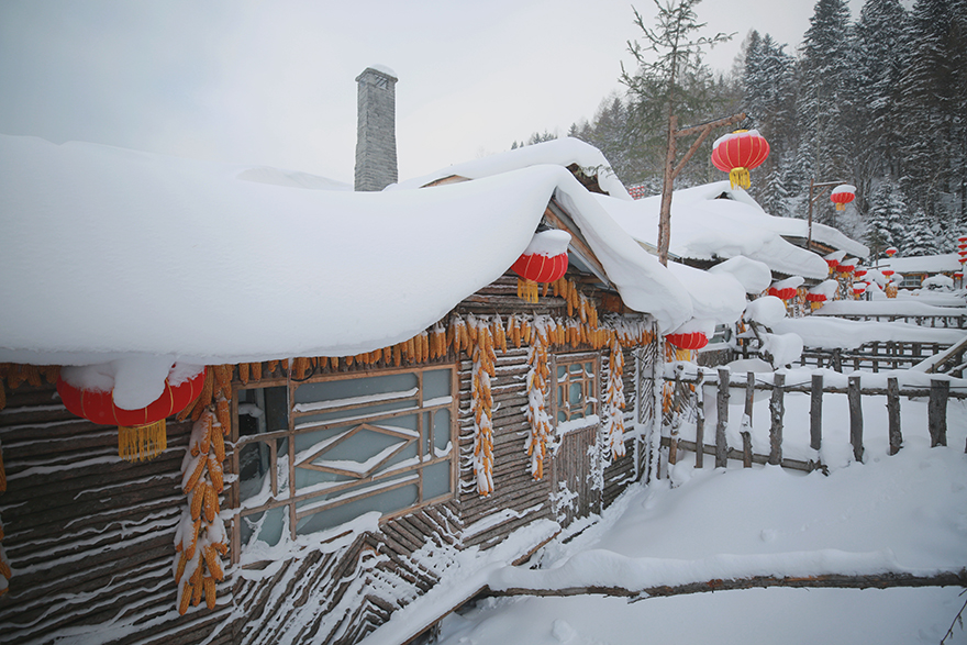 قرية الثلج ..  سحر الجمال في شمال شرقي الصين