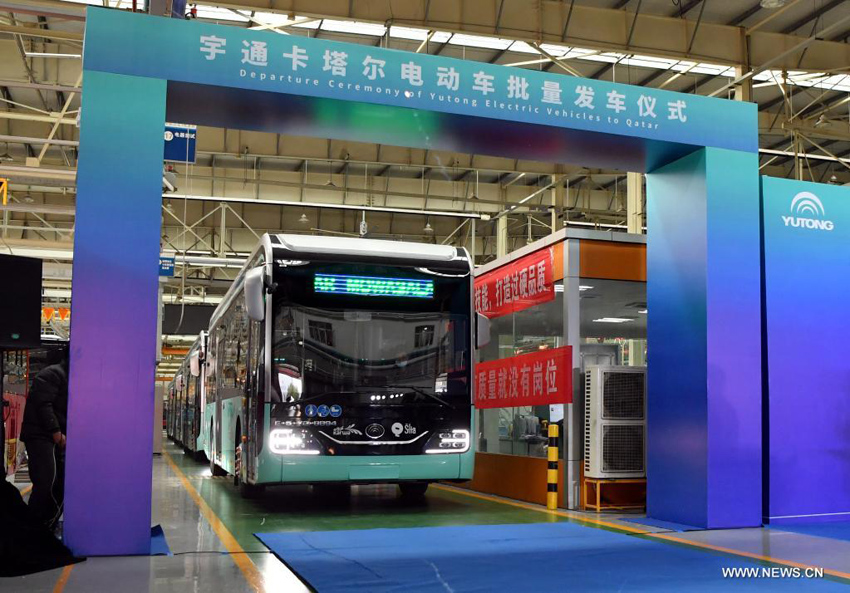 حافلات كهربائية صينية الصنع في طريقها إلى قطر