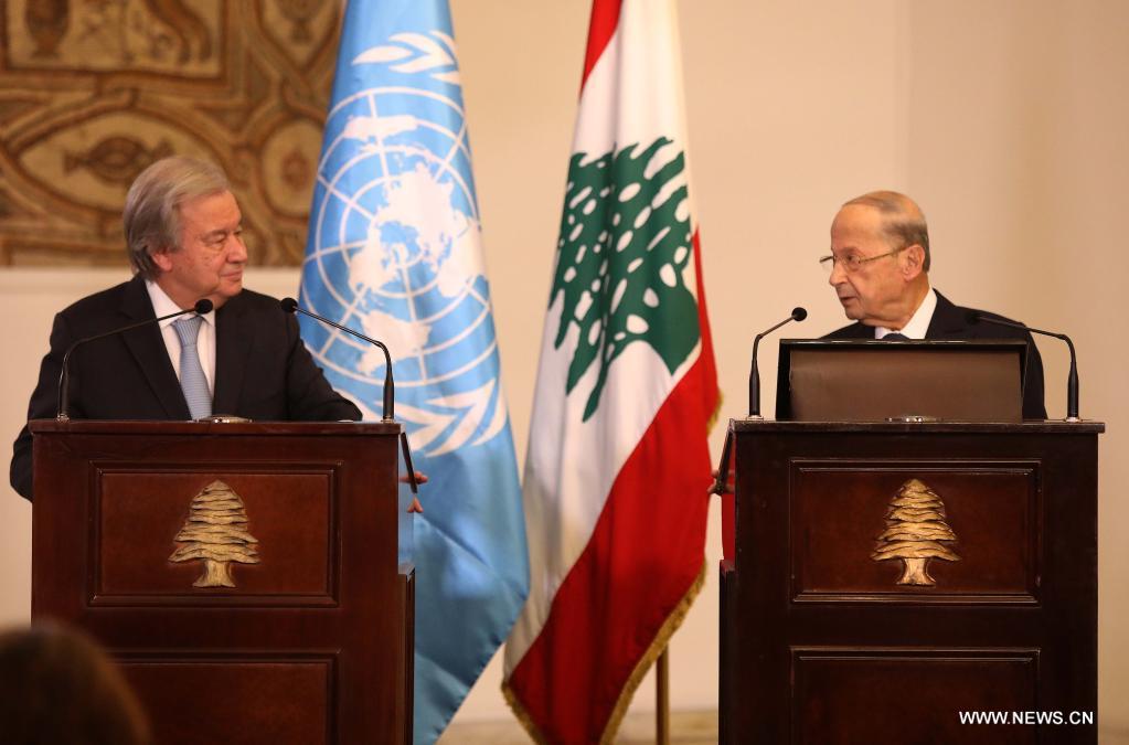 غوتيريش يحث المجتمع الدولي على مزيد من الدعم للبنان