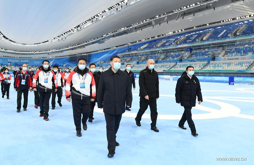 شي يشجع الرياضيين الصينيين على السعي الجاد لتحقيق التميز في أولمبياد بكين 2022