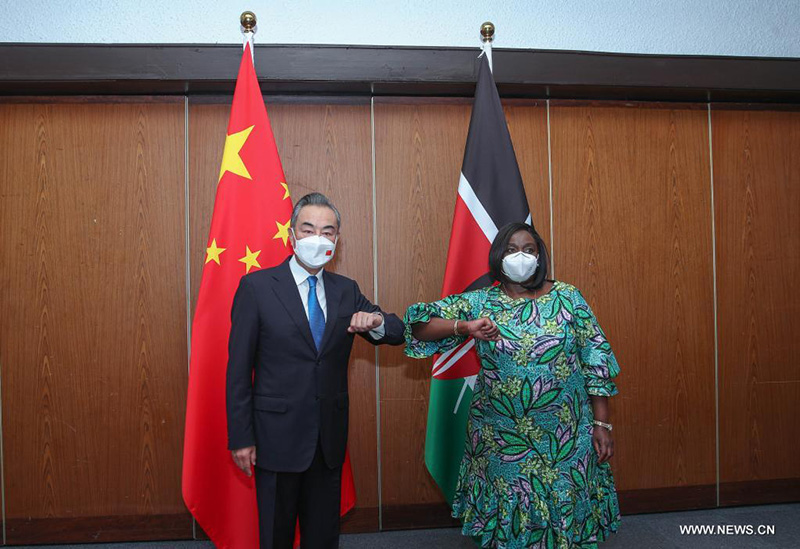 وزيرا خارجية الصين وكينيا يلتقيان لمناقشة العلاقات الثنائية والتعاون المتبادل
