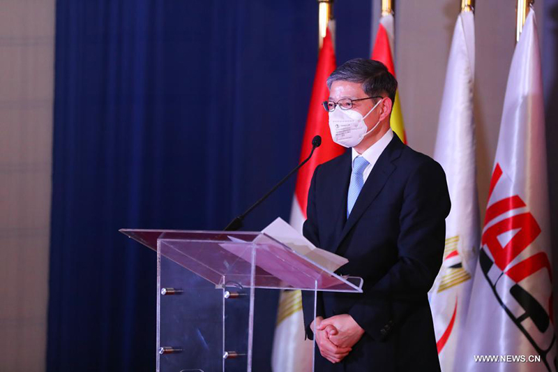 السفير الصيني بالقاهرة يدشن الأعمال الإنشائية لمجمع التبريد للقاحات والأمصال في مصر
