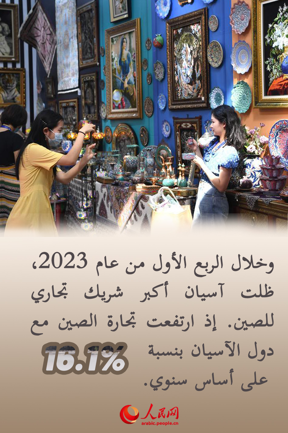ارتفاع حجم التجارة الخارجية للصين في الربع الأول