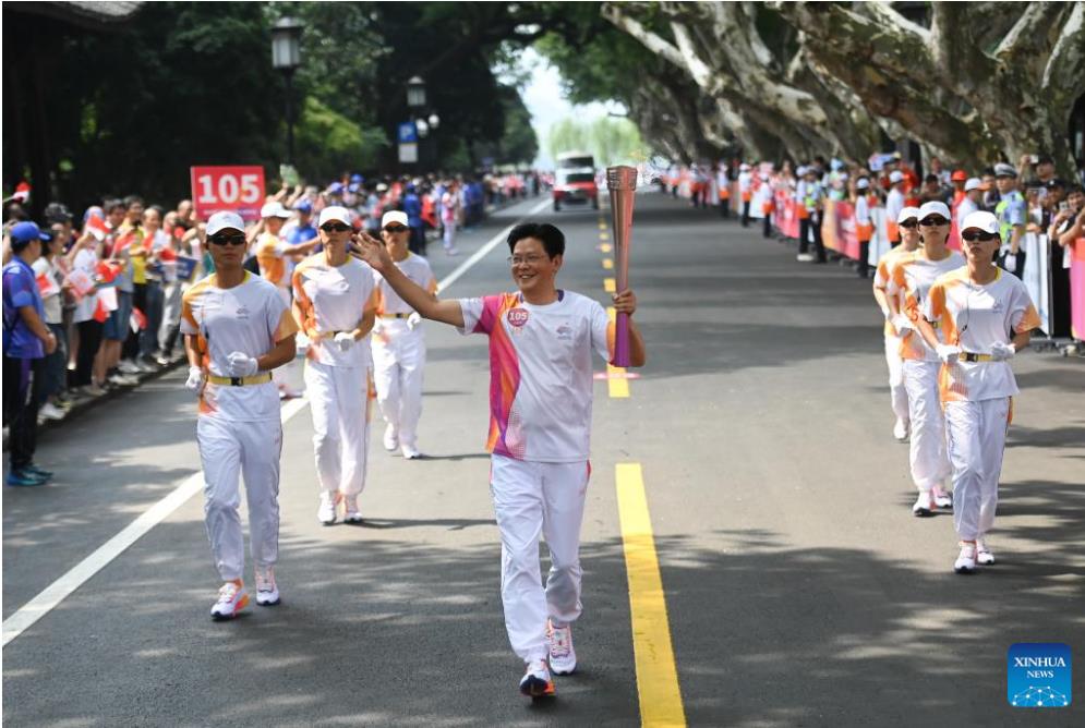 انطلاق تتابع شعلة دورة الألعاب الآسيوية الـ19 في هانغتشو