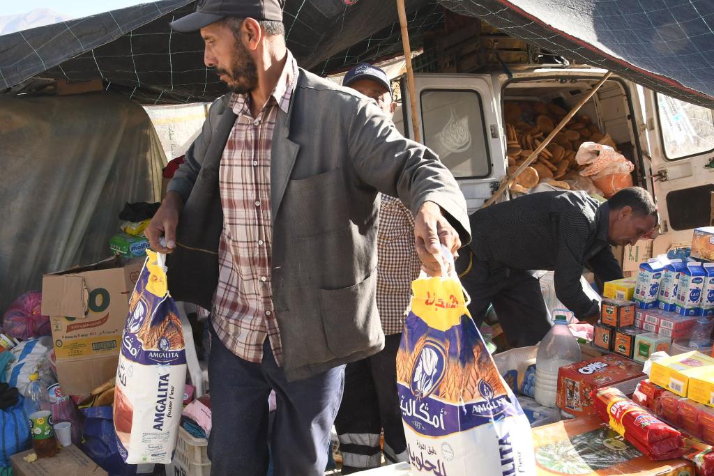 الصورة: استمرار الجهود لمساعدة ضحايا الزلزال في المغرب