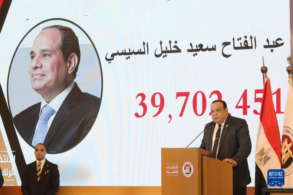 فوز السيسي بالانتخابات الرئاسية المصرية بنسبة 89.6 %