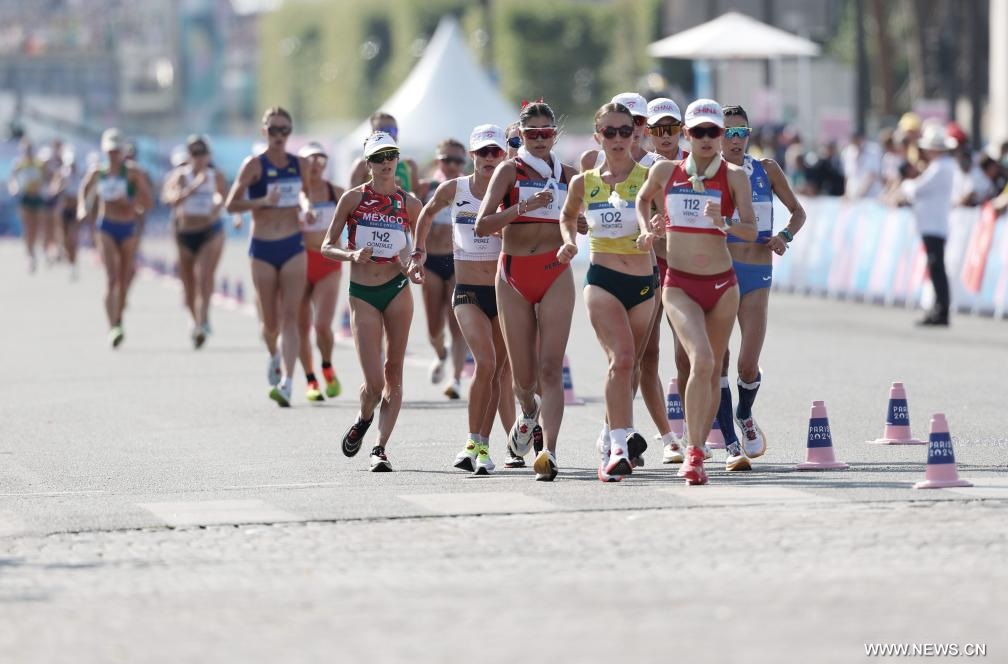 الصينية يانغ جيا يوي تفوز بذهبية سباق المشي لمسافة 20 كم للسيدات في أولمبياد باريس 2024