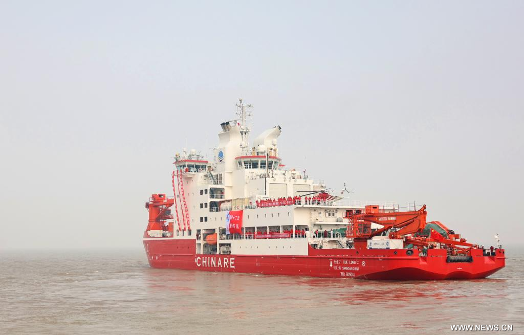 انطلاق البعثة الصينية الـ42 إلى القارة القطبية الجنوبية