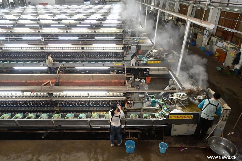 ازدهار صناعة الحرير في جنوبي الصين