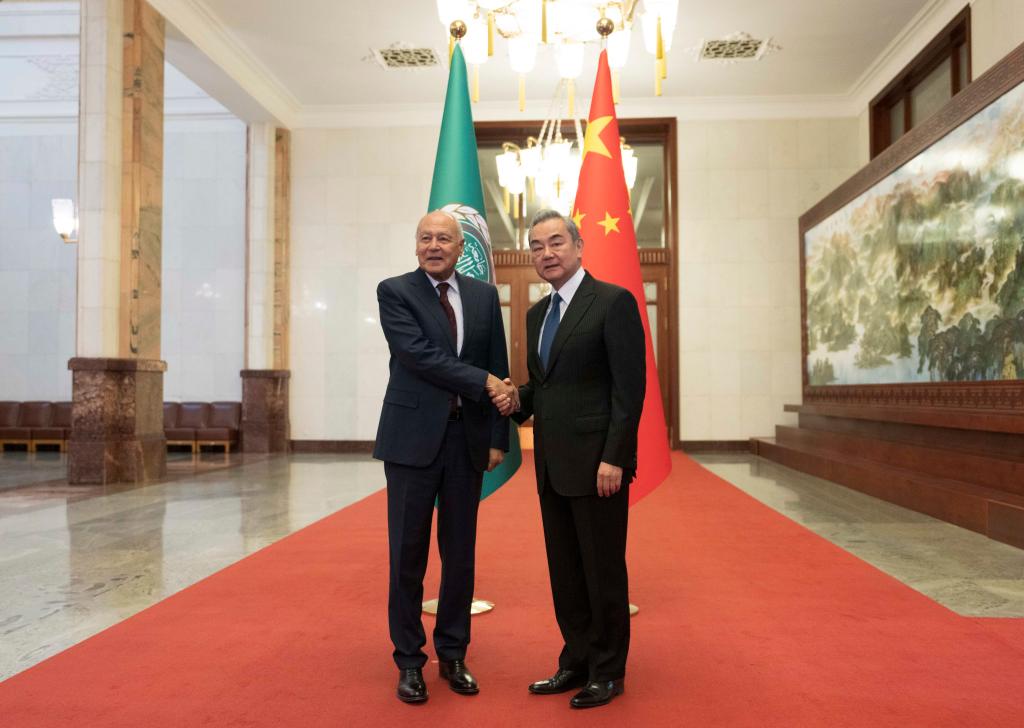 وزير الخارجية الصيني يلتقي أمين عام جامعة الدول العربية