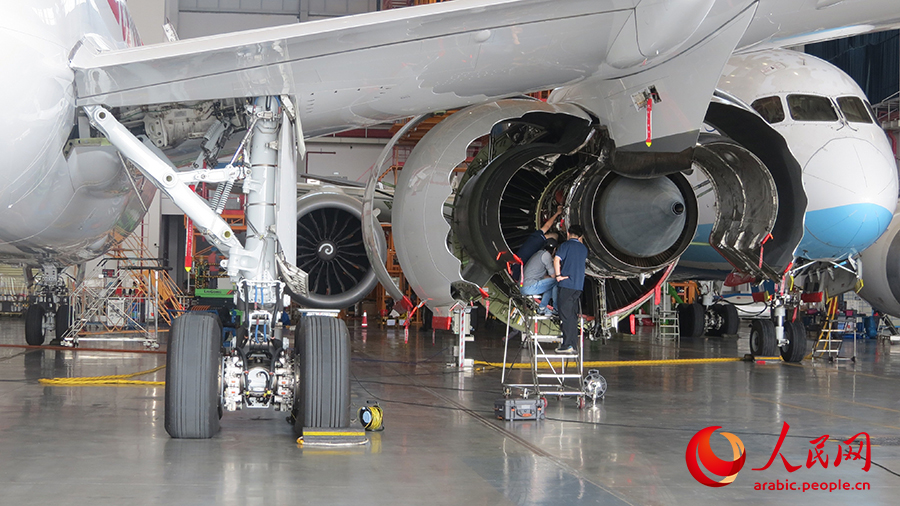 قطاع صيانة الطائرات في هاينان يتوهّج في ظل سياسات ميناء التجارة الحرّة