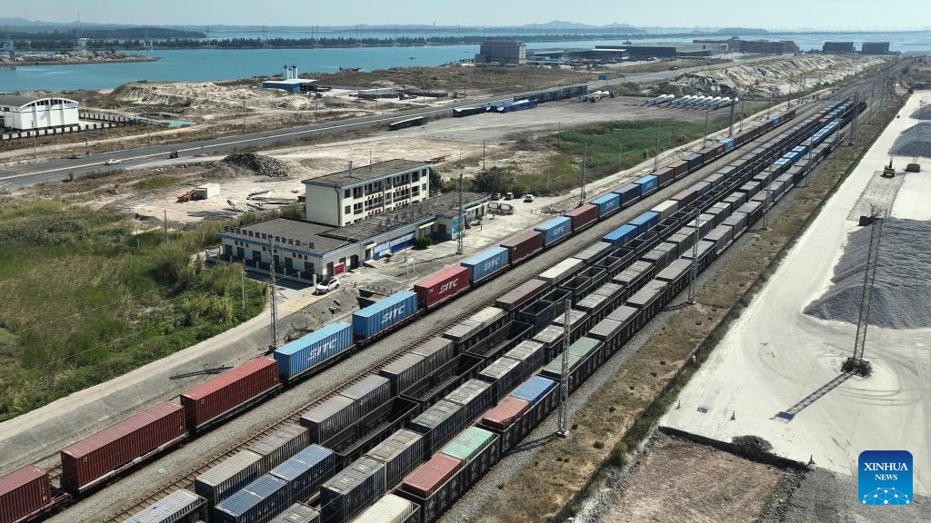 الممر التجاري الدولي البري-البحري في الصين يتعامل مع أكثر من 5 ملايين حاوية معيارية