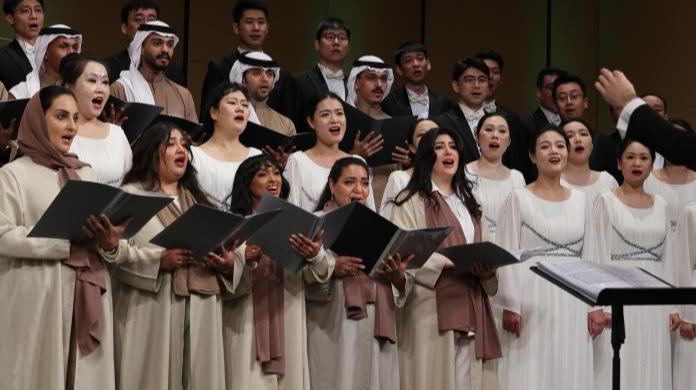 كورال المركز الوطني للفنون المسرحية في الصين تقدم عروضا في مركز إثراء بالسعودية