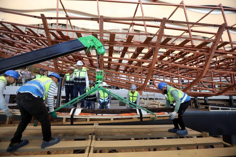 بدء إعادة تركيب المركب الثاني للملك خوفو بالمتحف المصري الكبير