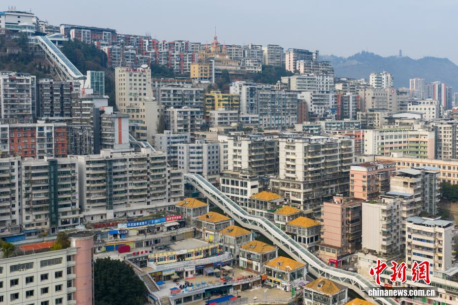 افتتاح السلم المتحرك في تشونغتشينغ بارتفاع رأسي يتجاوز 240 مترا