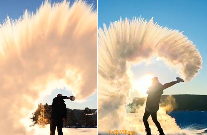 موهي، "القطب الشمالي الصيني":هنا الماء يتجمّد في الهواء