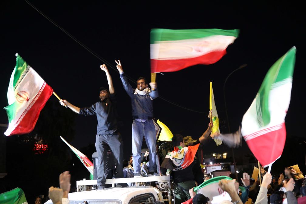 الصورة: مظاهرة في العراق احتجاجا على الهجمات الأمريكية‑الإسرائيلية ضد إيران