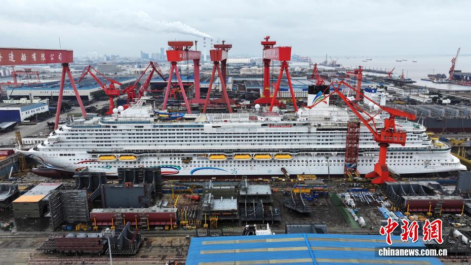 ثاني سفينة سياحية كبيرة مطورة محليا في الصين ستُسلّم بحلول نهاية العام الحالي