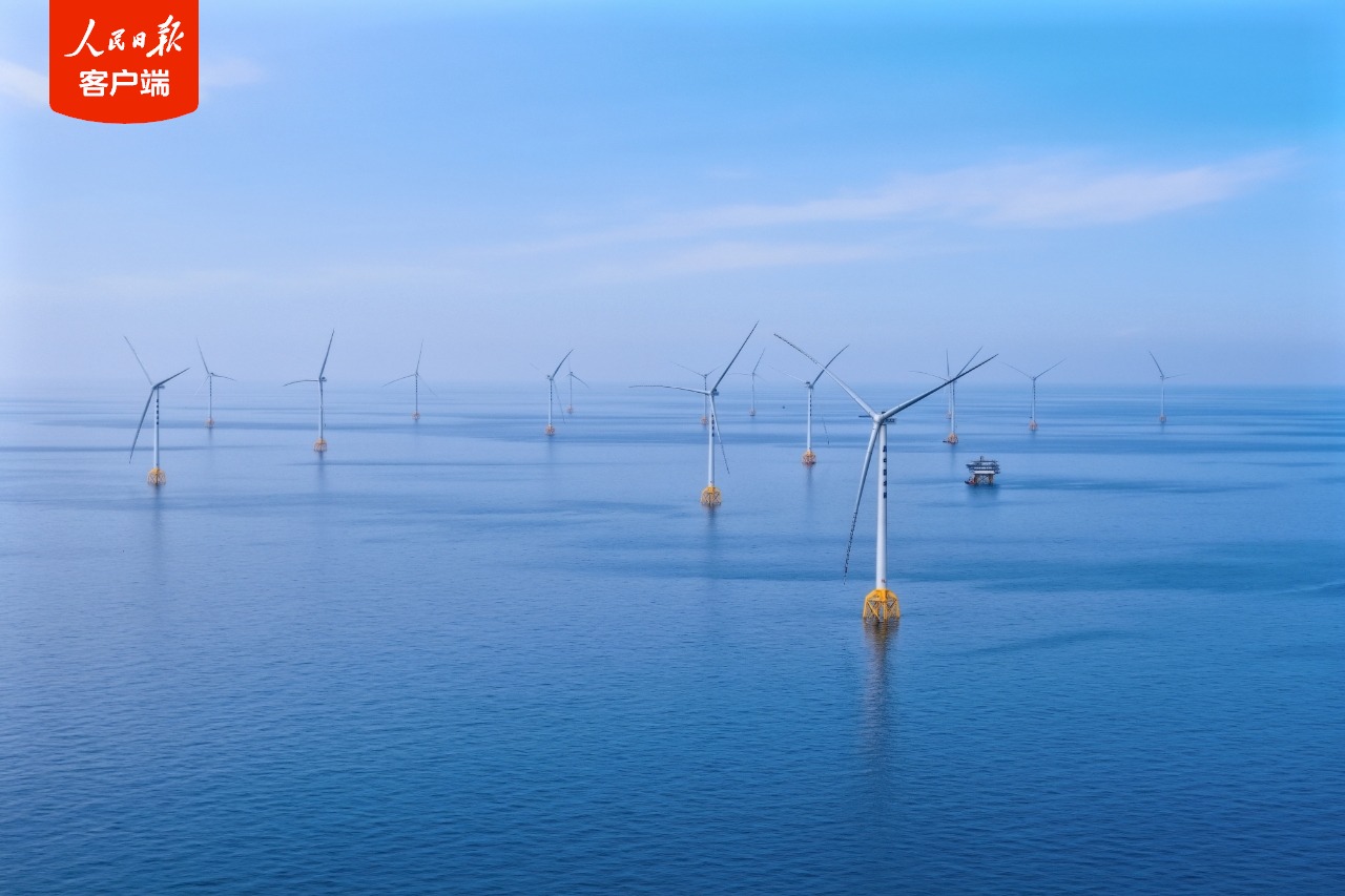 أعمق مزرعة رياح بحرية في الصين تدخل طور التشغيل في البحر الأصفر